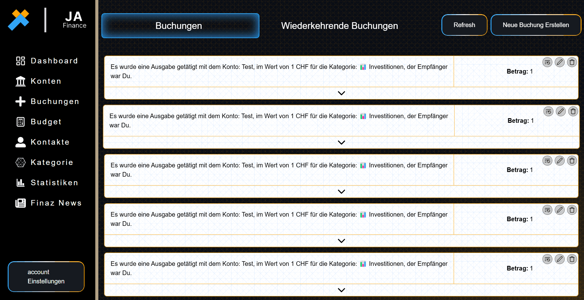 JANotes Beispiel Notiz