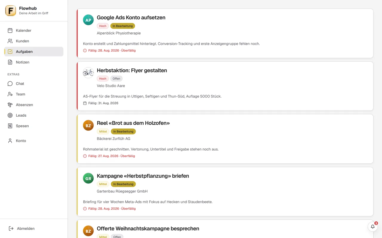 Aufgabenliste