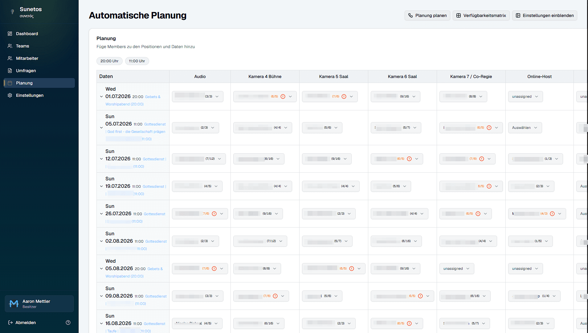 Automatische Planung – Ergebnis