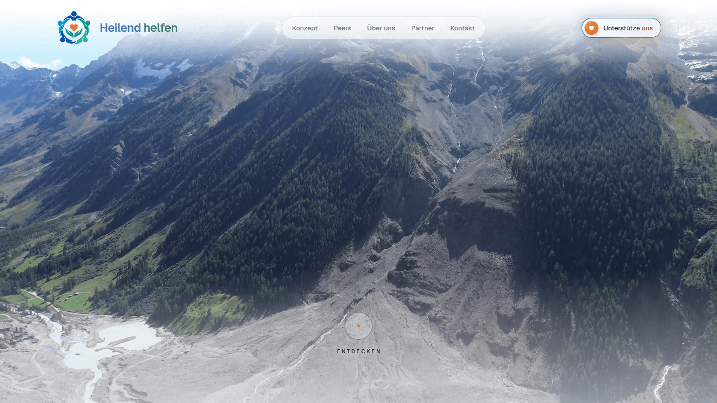 Heilend helfen – Website Screenshot
